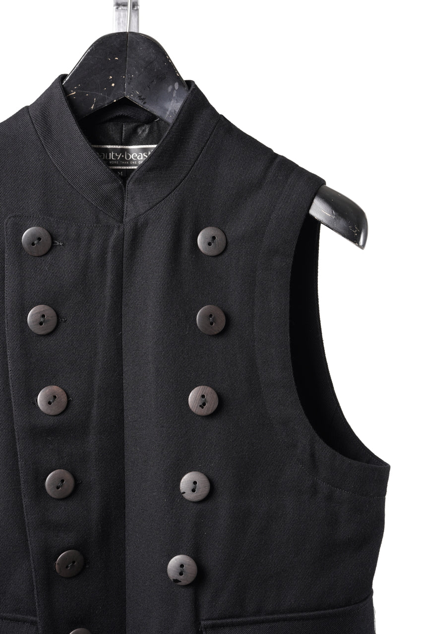 Load image into Gallery viewer, beauty:beast Napoleon Vest (BLACK)
