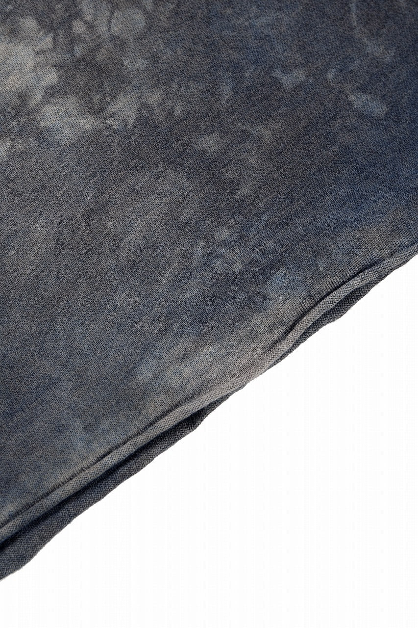 Load image into Gallery viewer, kujaku exclusive dyed crew neck H/S pulover / K-798-1 (verdigris)