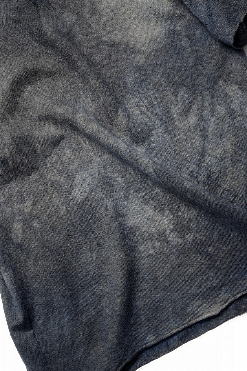 Load image into Gallery viewer, kujaku exclusive dyed crew neck H/S pulover / K-798-1 (verdigris)
