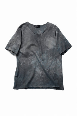 kujaku exclusive dyed crew neck H/S pulover / K-798-1 (verdigris)