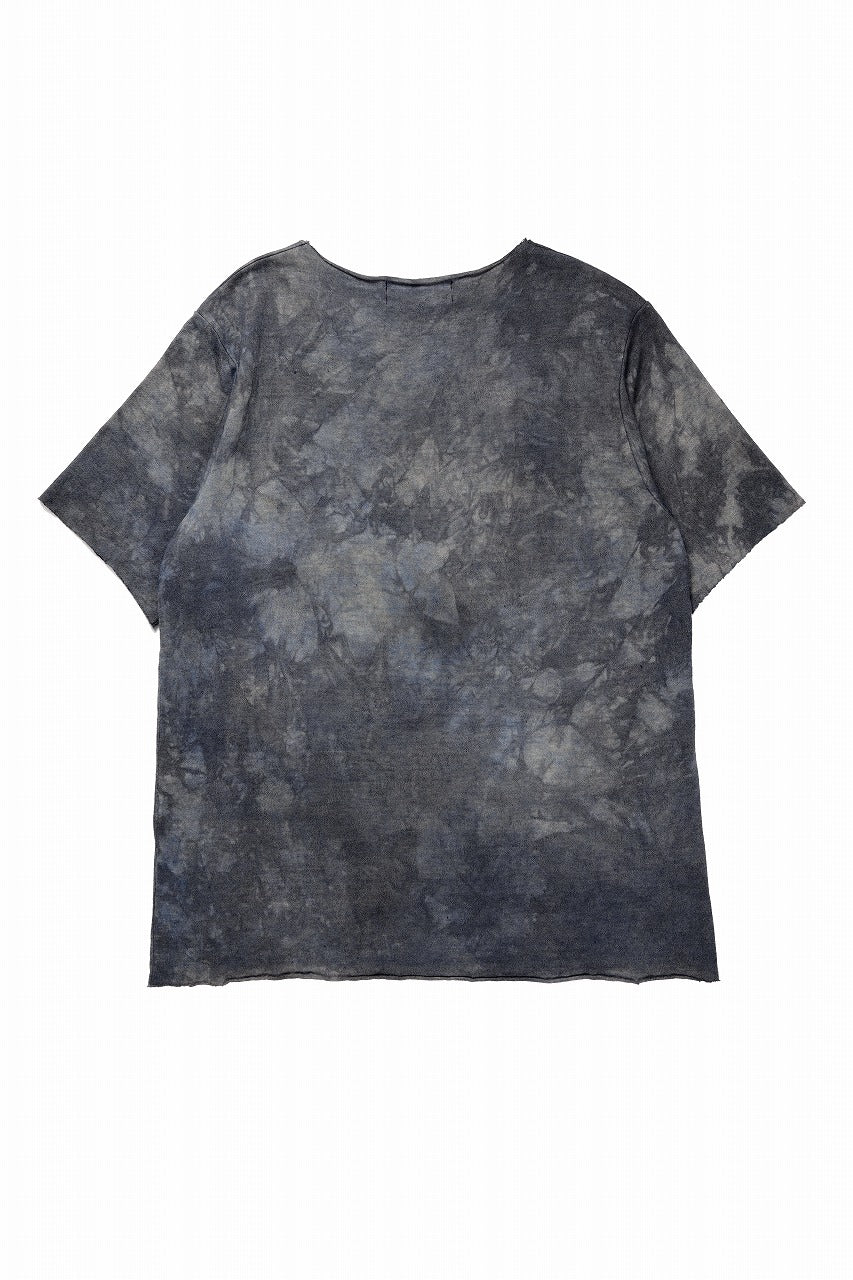 Load image into Gallery viewer, kujaku exclusive dyed crew neck H/S pulover / K-798-1 (verdigris)