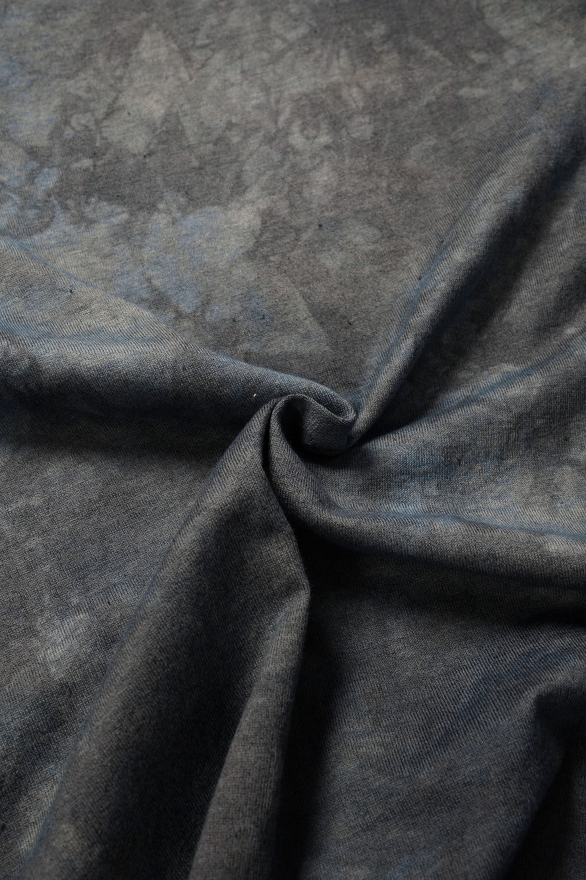 Load image into Gallery viewer, kujaku exclusive dyed crew neck H/S pulover / K-798-1 (verdigris)