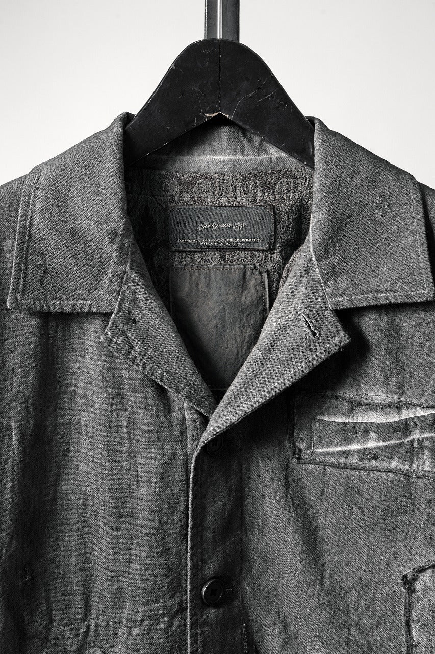 Load image into Gallery viewer, Professor.E AGED WORK JACKET (COLD DYED GREY)