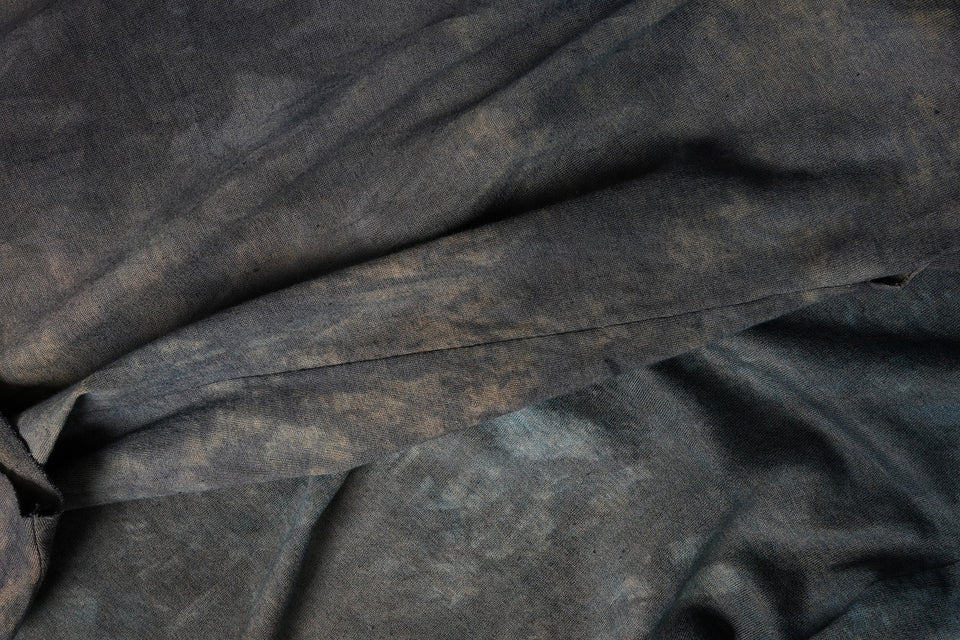 Load image into Gallery viewer, kujaku exclusive dyed crew neck long pullover / K-875-3 (dusk)