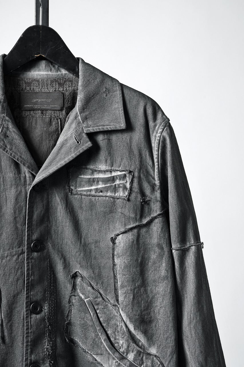 Load image into Gallery viewer, Professor.E AGED WORK JACKET (COLD DYED GREY)