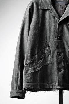 Load image into Gallery viewer, Professor.E AGED WORK JACKET (COLD DYED GREY)