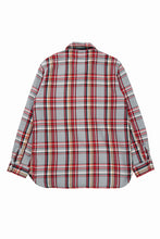 画像をギャラリービューアに読み込む, FULLCOUNT FLANNEL WORK SHIRT / ORIGINAL COTTON CHECK (GRAY x RED)