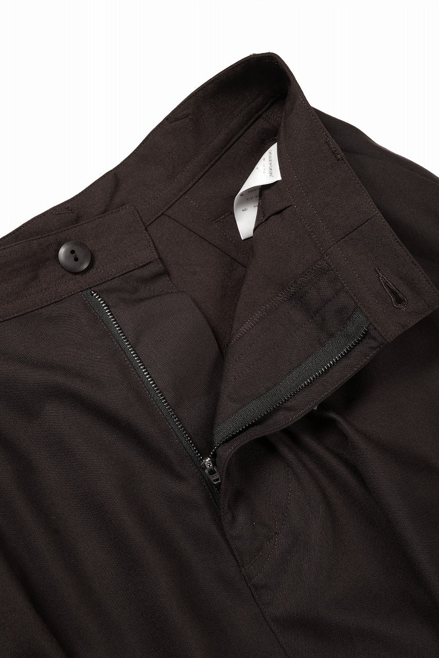 画像をギャラリービューアに読み込む, beauty : beast 8Q LAYERED SUPER WIDE SAROUEL PANTS (BROWN)