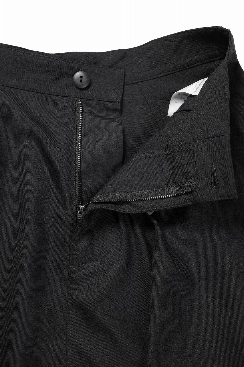 画像をギャラリービューアに読み込む, beauty : beast 8Q LAYERED SUPER WIDE SAROUEL PANTS (BLACK)