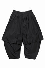 画像をギャラリービューアに読み込む, beauty : beast 8Q LAYERED SUPER WIDE SAROUEL PANTS (BLACK)