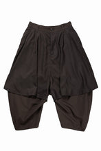 画像をギャラリービューアに読み込む, beauty : beast 8Q LAYERED SUPER WIDE SAROUEL PANTS (BROWN)