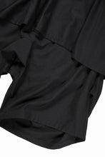 画像をギャラリービューアに読み込む, beauty : beast 8Q LAYERED SUPER WIDE SAROUEL PANTS (BLACK)