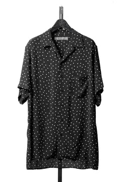 画像をギャラリービューアに読み込む, Y's for men POLKA DOT PATTERN ALOHA SHIRT / CUPRA &amp; RAYON (BLACK)