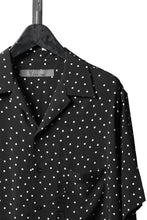 画像をギャラリービューアに読み込む, Y's for men POLKA DOT PATTERN ALOHA SHIRT / CUPRA &amp; RAYON (BLACK)