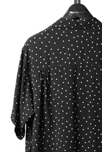 画像をギャラリービューアに読み込む, Y's for men POLKA DOT PATTERN ALOHA SHIRT / CUPRA &amp; RAYON (BLACK)