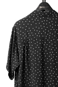 画像をギャラリービューアに読み込む, Y's for men POLKA DOT PATTERN ALOHA SHIRT / CUPRA &amp; RAYON (BLACK)