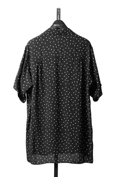 画像をギャラリービューアに読み込む, Y's for men POLKA DOT PATTERN ALOHA SHIRT / CUPRA &amp; RAYON (BLACK)