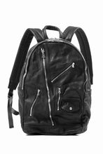 画像をギャラリービューアに読み込む, ISAMU KATAYAMA BACKLASH JAPAN CALF GARMENT-WASH RIDERS BACKPACK (BLACK)