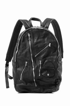 画像をギャラリービューアに読み込む, ISAMU KATAYAMA BACKLASH JAPAN CALF GARMENT-WASH RIDERS BACKPACK (BLACK)