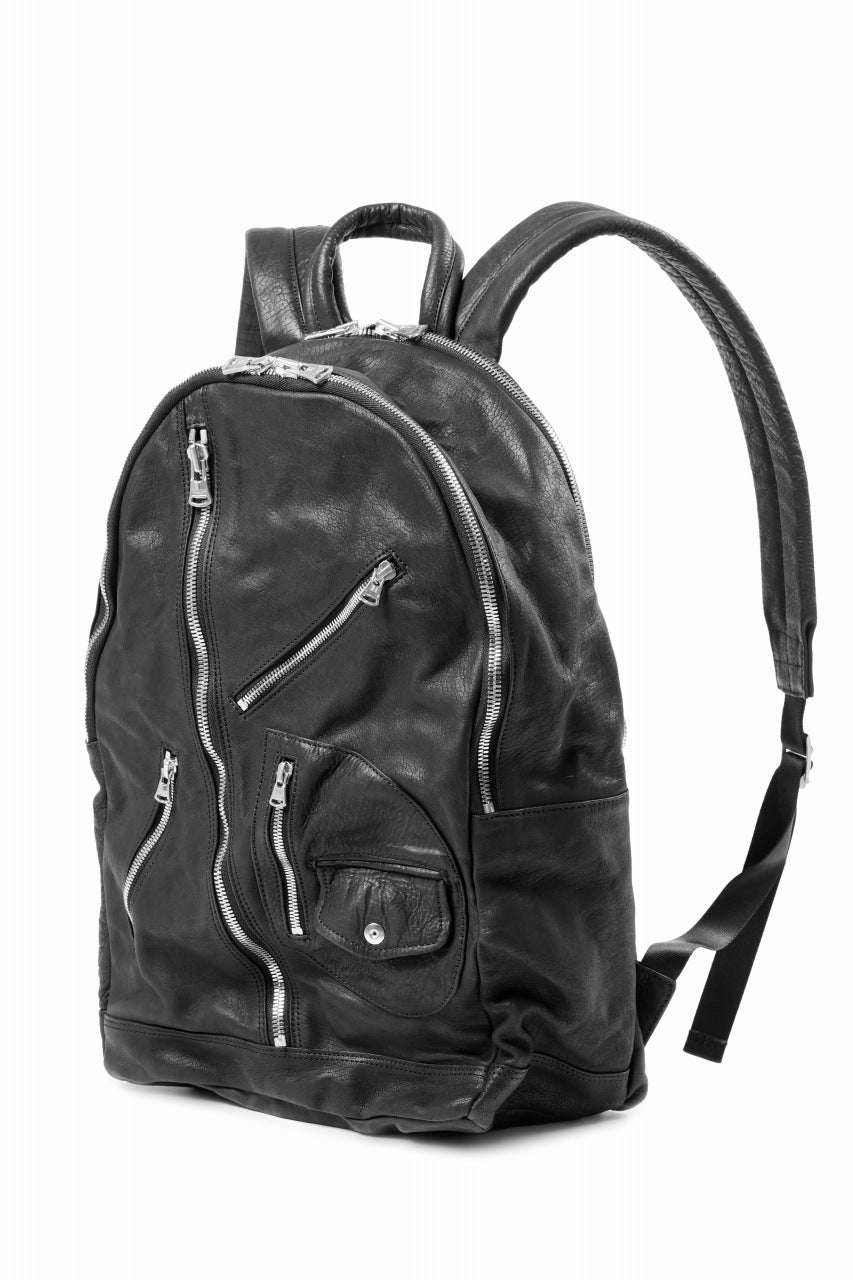 専用✨ ISAMU KATAYAMA BACKLASH レザー リュック 黒 ISAMU KATAYAMA BACKLASH JAPAN CALF GARMENT-WASH RIDERS BACKPACK