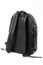 画像をギャラリービューアに読み込む, ISAMU KATAYAMA BACKLASH JAPAN CALF GARMENT-WASH RIDERS BACKPACK (BLACK)