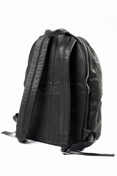 画像をギャラリービューアに読み込む, ISAMU KATAYAMA BACKLASH JAPAN CALF GARMENT-WASH RIDERS BACKPACK (BLACK)