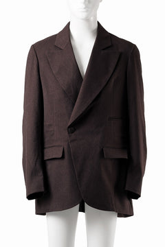 画像をギャラリービューアに読み込む, beauty : beast DOUBLE BREASTED UNCONSCIOUS JACKET (BROWN)