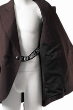 画像をギャラリービューアに読み込む, beauty : beast DOUBLE BREASTED UNCONSCIOUS JACKET (BROWN)