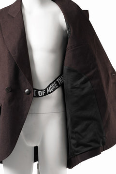 画像をギャラリービューアに読み込む, beauty : beast DOUBLE BREASTED UNCONSCIOUS JACKET (BROWN)