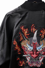 Load image into Gallery viewer, Y-3 Yohji Yamamoto GRAPHICS SOUVENIR JACKET / EMBROIDERY &amp; STRETCH SATIN (BLACK)