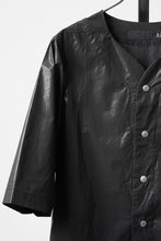 画像をギャラリービューアに読み込む, 【SAMPLE SALE】A.F ARTEFACT NO COLLAR SHIRT / COATING COTTON (BLACK)