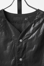 画像をギャラリービューアに読み込む, 【SAMPLE SALE】A.F ARTEFACT NO COLLAR SHIRT / COATING COTTON (BLACK)