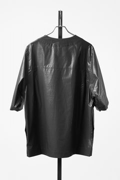 画像をギャラリービューアに読み込む, 【SAMPLE SALE】A.F ARTEFACT NO COLLAR SHIRT / COATING COTTON (BLACK)