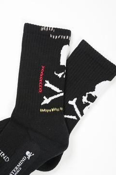 画像をギャラリービューアに読み込む, MASTERMIND WORLD STITCH CREW SOCKS (BLACK)
