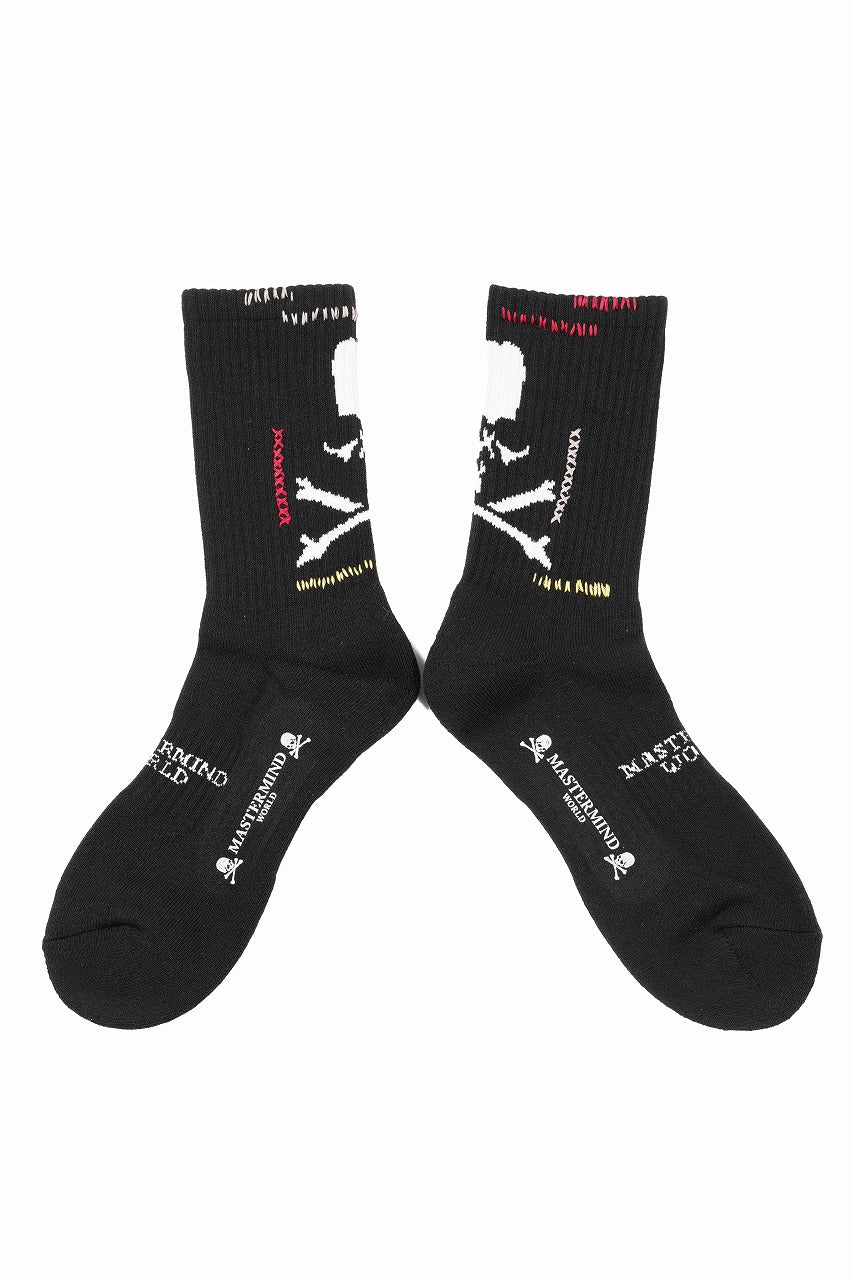 画像をギャラリービューアに読み込む, MASTERMIND WORLD STITCH CREW SOCKS (BLACK)