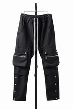 画像をギャラリービューアに読み込む, 【SAMPLE SALE】A.F ARTEFACT SOLID CARGO PANTS / WOOLISH TWILL CLOTH (BLACK)