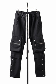 画像をギャラリービューアに読み込む, 【SAMPLE SALE】A.F ARTEFACT SOLID CARGO PANTS / WOOLISH TWILL CLOTH (BLACK)