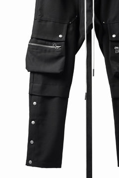 画像をギャラリービューアに読み込む, 【SAMPLE SALE】A.F ARTEFACT SOLID CARGO PANTS / WOOLISH TWILL CLOTH (BLACK)