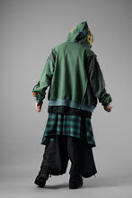 画像をギャラリービューアに読み込む, CHANGES REMAKE PANELED HOODIE (MULTI GREEN #B)
