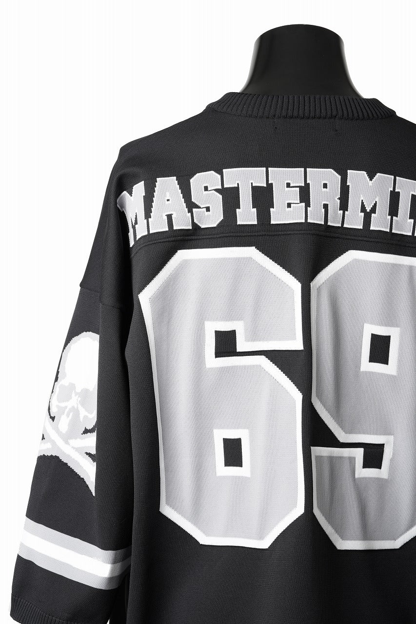 画像をギャラリービューアに読み込む, mastermind JAPAN FOOTBALL SWEATER TOP (BLACK)
