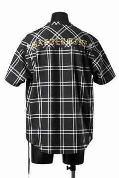 画像をギャラリービューアに読み込む, mastermind JAPAN MIXED-FABRIC POCKET SS TEE / REGULAR FIT (BLACK x BLACK)