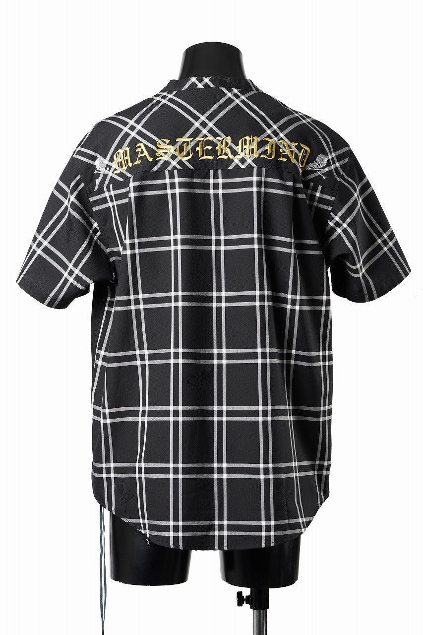 画像をギャラリービューアに読み込む, mastermind JAPAN MIXED-FABRIC POCKET SS TEE / REGULAR FIT (BLACK x BLACK)