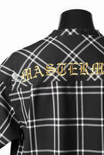画像をギャラリービューアに読み込む, mastermind JAPAN MIXED-FABRIC POCKET SS TEE / REGULAR FIT (BLACK x BLACK)