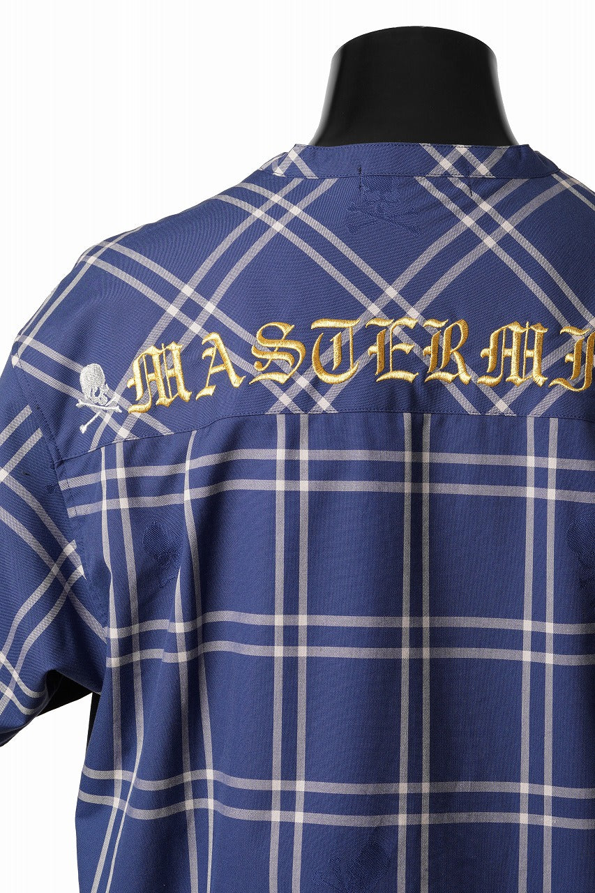 画像をギャラリービューアに読み込む, mastermind JAPAN MIXED-FABRIC POCKET SS TEE / REGULAR FIT (NAVY x NAVY)