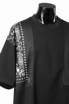 画像をギャラリービューアに読み込む, mastermind JAPAN BANDANA SS TEE / BOXY FIT (BLACK x BLACK)