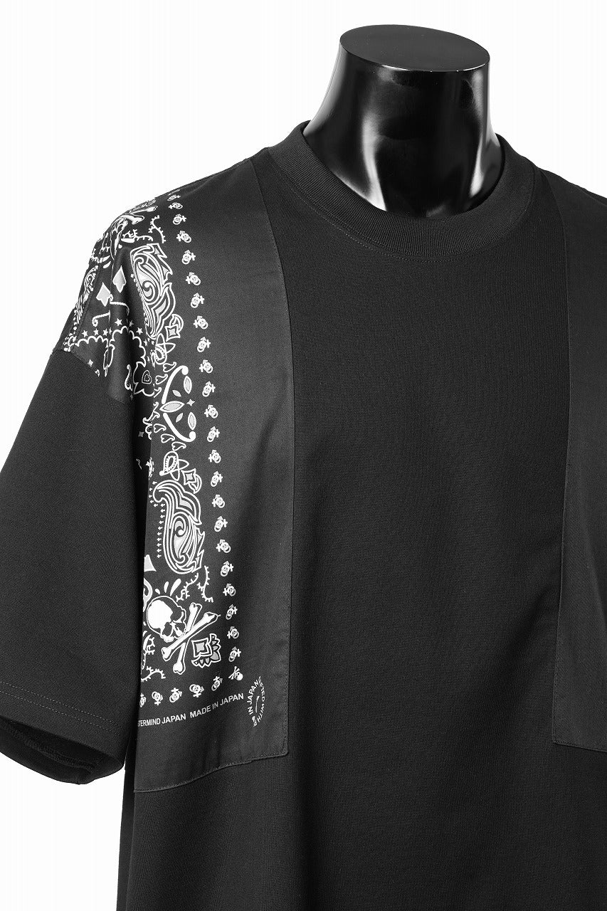画像をギャラリービューアに読み込む, mastermind JAPAN BANDANA SS TEE / BOXY FIT (BLACK x BLACK)