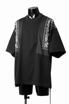 画像をギャラリービューアに読み込む, mastermind JAPAN BANDANA SS TEE / BOXY FIT (BLACK x BLACK)