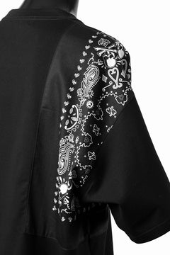 画像をギャラリービューアに読み込む, mastermind JAPAN BANDANA SS TEE / BOXY FIT (BLACK x BLACK)