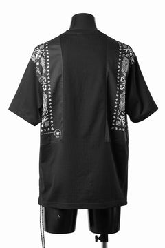 画像をギャラリービューアに読み込む, mastermind JAPAN BANDANA SS TEE / REGULAR FIT (BLACK x BLACK)