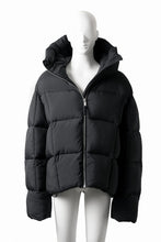 Load image into Gallery viewer, thom/krom BIG HOODIE OVERSIZED JACKET / WARM PUFFER (BLACK)